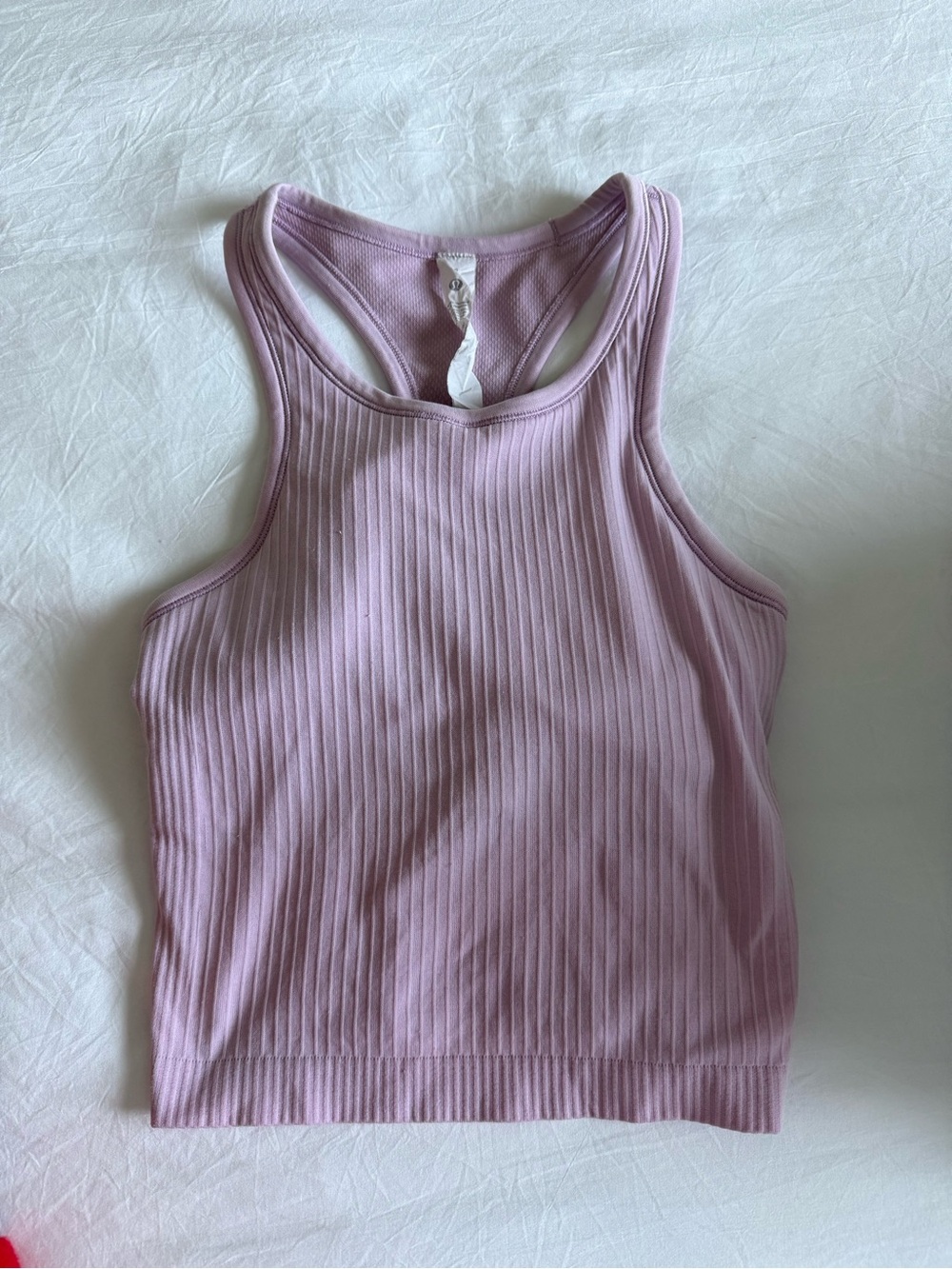 Lululemon Ebb to Street Cropped Racerback Tank Top Light Support B/C Cup